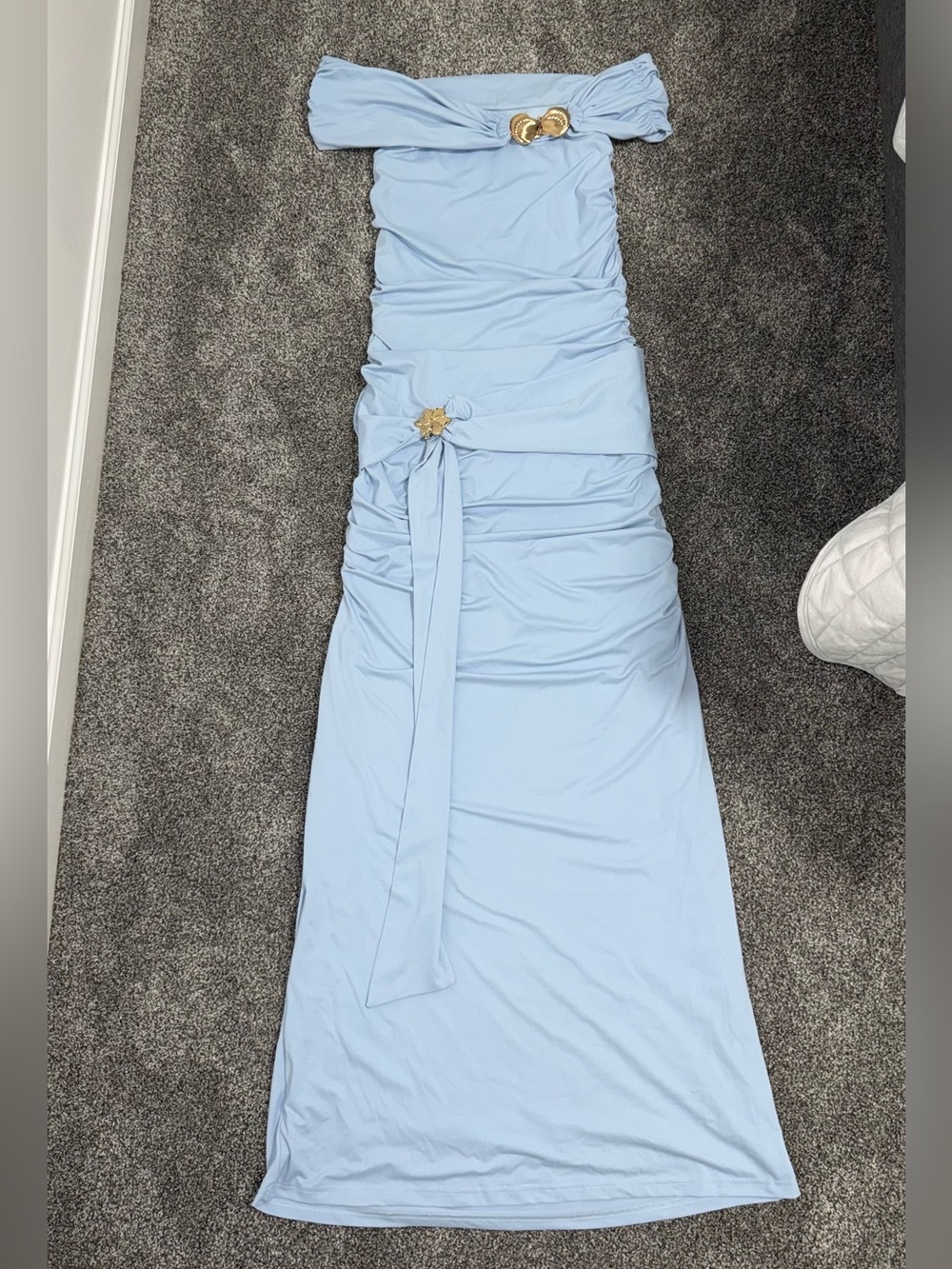 Peppermayo Dress with Gold Shell Accent